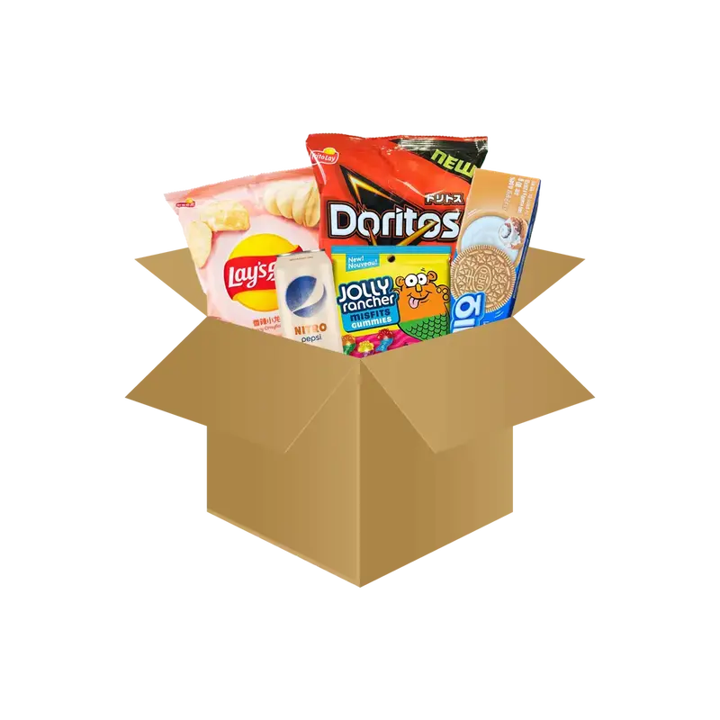 $45 Assorted Snack Box - Global Variety Pack a Unique Culinary Journey