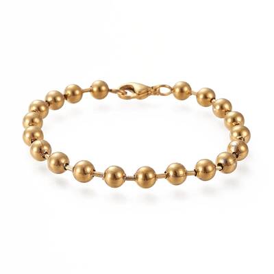 304 Stainless Steel Ball Chain Bracelets