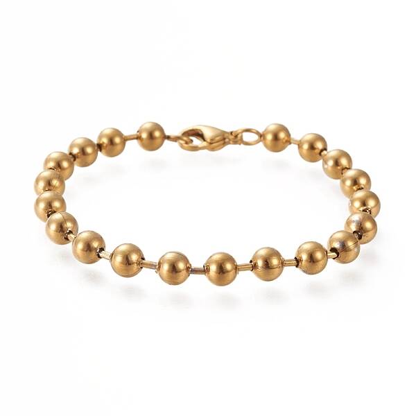 304 Stainless Steel Ball Chain Bracelets