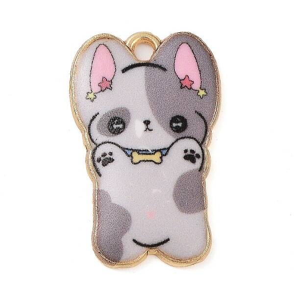 Rack Plating Alloy Enamel Pendants
