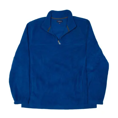 CROFT & BARROW Fleece Blue 1/4 Zip Mens L