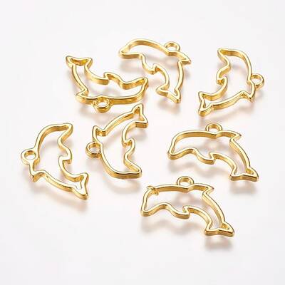 Alloy Open Back Bezel Pendants
