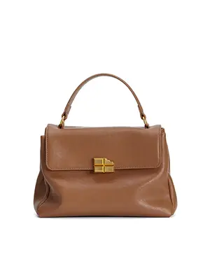 Smting Women's Leather Flap Handbag