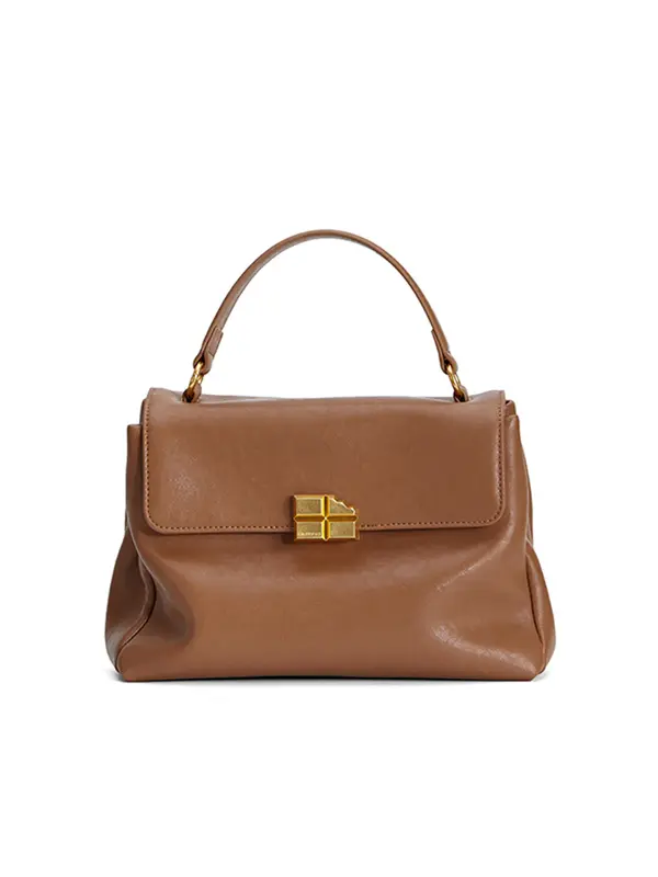 Smting Women's Leather Flap Handbag
