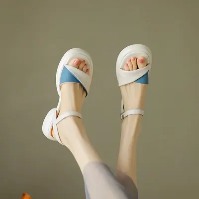 CHIKO Mahayla Open Toe Block Heels Platforms Sandals