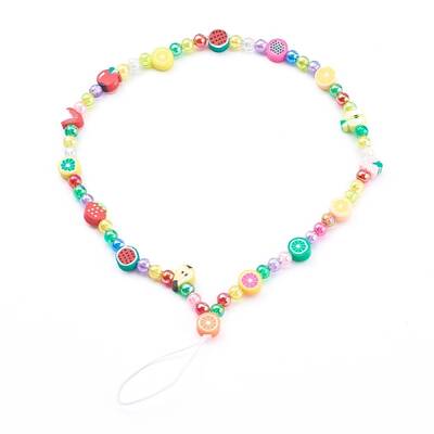 Polymer Clay Fruit Beaded Mobile Straps