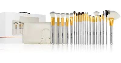 Zoë Ayla Makeup Brush Set with Case 24 Pieces