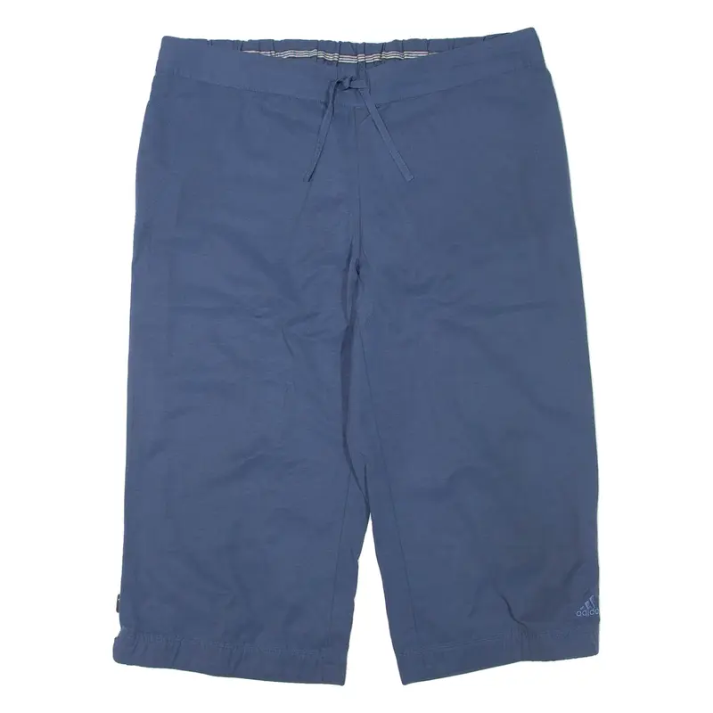 ADIDAS Womens Casual Shorts Blue UK 14 W32