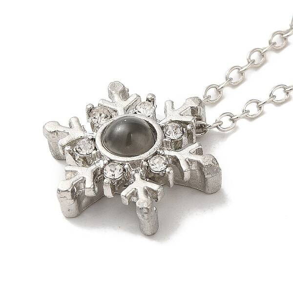 I Love You in 100 Languages Glass Projection Necklace