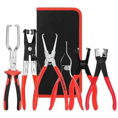 Multipurpose Plier Set, Professional Hose Clamp Set for Home, Fuel Pipeline Disconnection & Disassembly Tools for Automobile ...