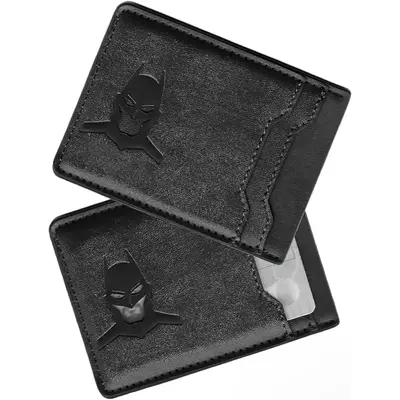 1pc Leather Bat Wallet for Men - Stylish Superhero Design, Durable Bifold Wallet with Multiple Card Slots, Cash Compartment, ...