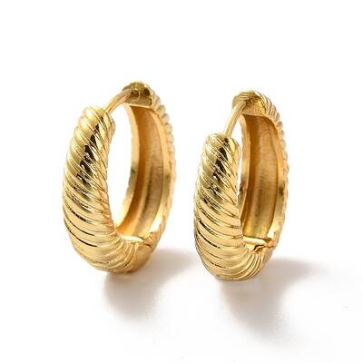 Long-Lasting Plated Brass Hoop Earrings