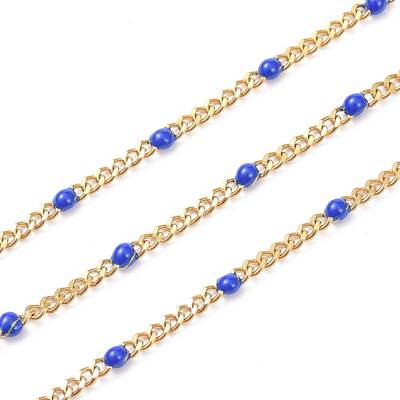 Ion Plating(IP) 304 Stainless Steel Enamel Curb Chains