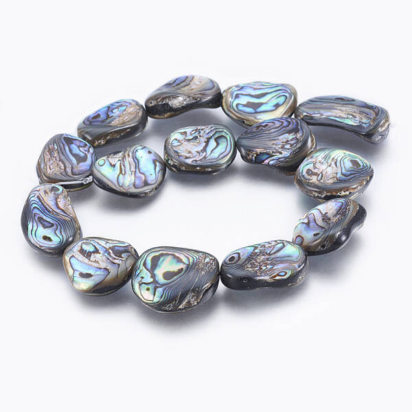 Natural Abalone Shell/Paua Shell Beads Strands