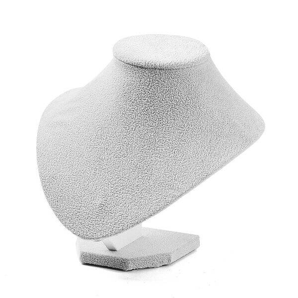 Bust Plastic Covered with Velvet Necklace Display Stands