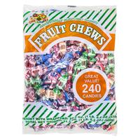 Albert’s Fruit Chews Assorted Candy – 240 Pieces, 21.2 oz