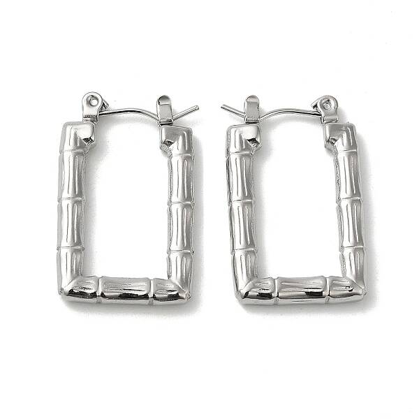 Non-Tarnish 304 Stainless Steel Hoop Earrings for Women