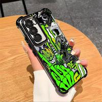 MS For S22 S23 S24 FE ULTRA PLUS Four CornersAnti-Fall Transparent Soft Silicone Phone CasesShell Tough Phone Cover L12 #SMMZ...