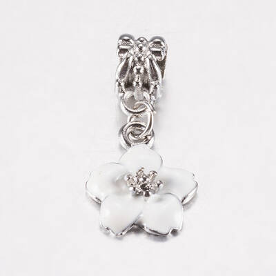 Tibetan Style Alloy Enamel European Dangle Charms