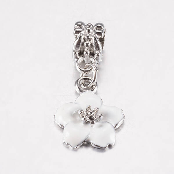 Tibetan Style Alloy Enamel European Dangle Charms