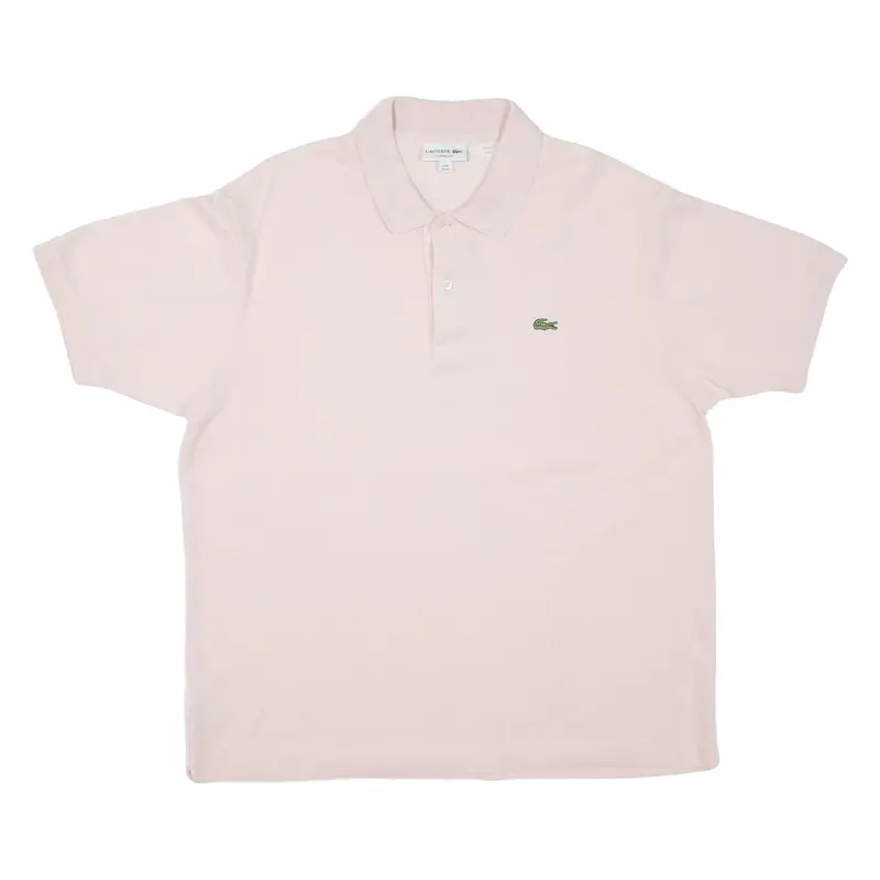 LACOSTE Mens Polo Shirt Pink XL