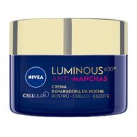 NIVEA LUMINOUS630 SKIN REPAIRING NIGHT CREAM FACE NECK NECKLINE 50 ML Blue Bottle Elastic Skin Moisturize Skincare Daily