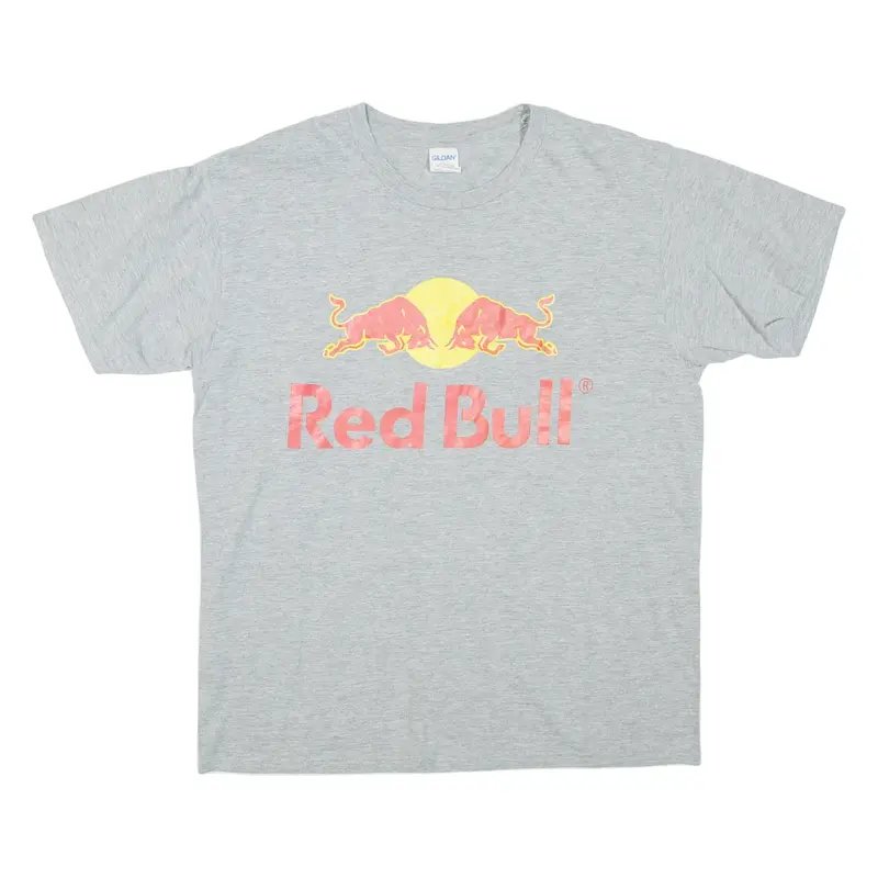 GILDAN Red Bull Mens T-Shirt Grey M