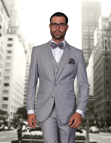 Men's Wool 3-Piece Suit Extra Long 100% Wool Statement