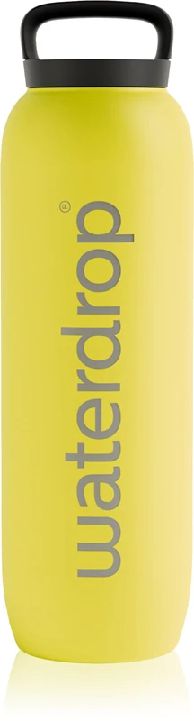 Waterdrop Thermo Steel All-Purpose thermos without cap Neon yellow 1000 ml