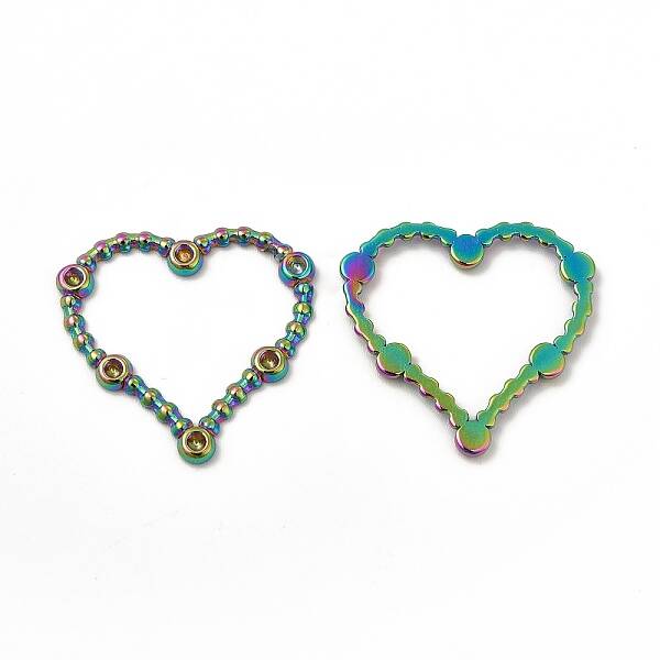 Ion Plating(IP) 304 Stainless Steel Linking Ring Rhinestone Settings