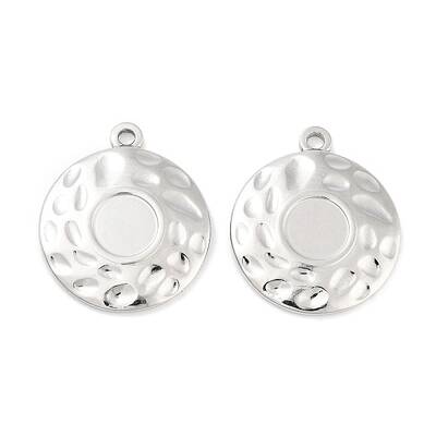 Non-Tarnish 304 Stainless Steel Pendant Cabochon Settings