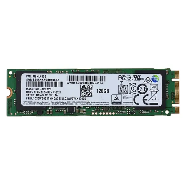 MZ-N5E120 Samsung 850 EVO Series 120GB M.2 2280 6GB/s SATA 512MB Cache V-NAND Solid State Drive
