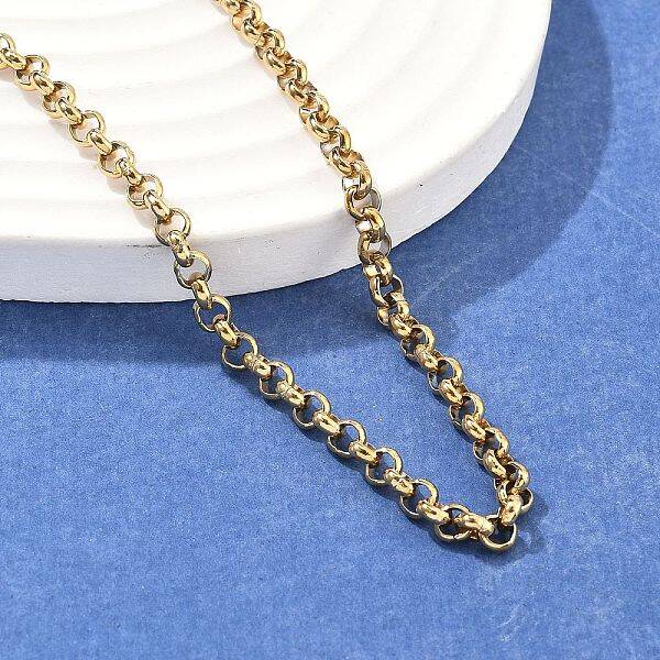 304 Stainless Steel Rolo Chain Necklaces