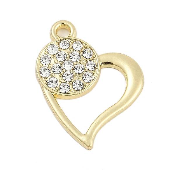 Rack Plating Alloy Micro Pave Rhinestone Pendants