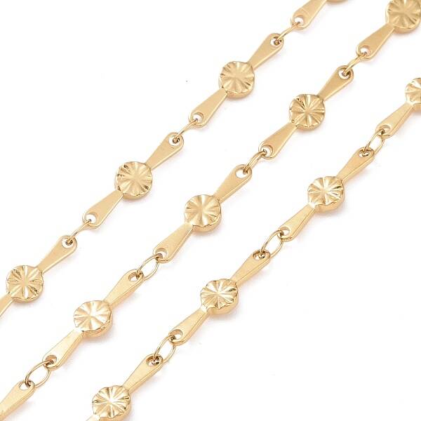 Ion Plating(IP) 304 Stainless Steel Flower Bar Link Chains
