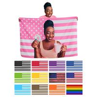 Custom Pink America Flag Tapestry, Personalized Flags, Design Your Image Funny Tapestry Poster, for Decorate, Clubs, Concerts...
