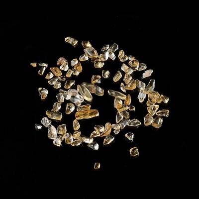 Natural Citrine Chip Beads