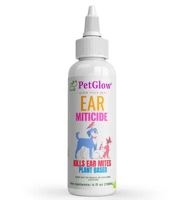 Natural Ear Mite Treatment for Dogs and Cats | Petglow remedy