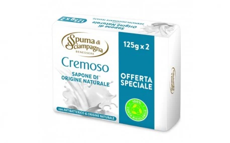 Spuma Di Sciampagna Creamy Solid Soap Natural Origin 125 g X2