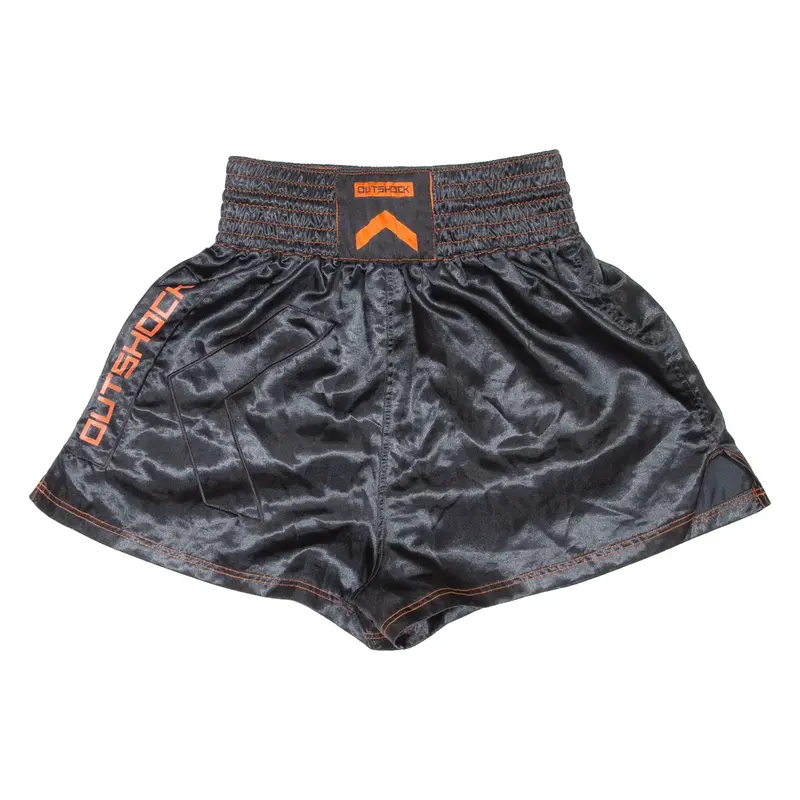 OUTSHOCK Thai Boxing Mens Sports Shorts Black Relaxed XS W24