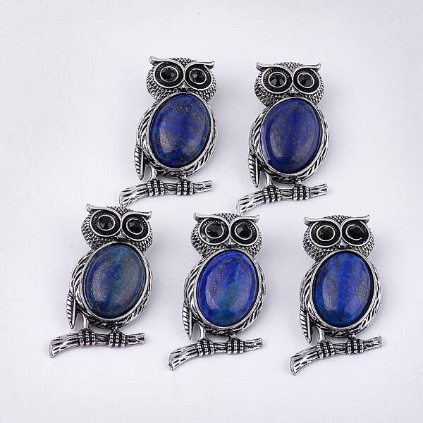 Natural Lapis Lazuli Brooches/Pendants