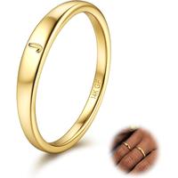 FIASASO Initial Ring for Women Men Dainty Ring Non Tarnish Simple Letter Band Rings Signet Ring Stackable Thin Jewelry Gifts ...