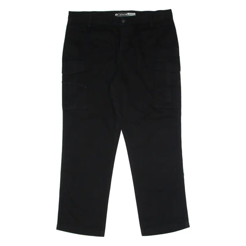CARHARTT Cargo Workwear Mens Canvas Trousers Black Relaxed Straight W42 L32