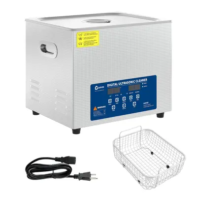 Garvee Professional Ultrasonic Cleaner - 40kHz Digital Cleaning Machine with Stainless Steel Tank, Heated, Timer, Basket - He...