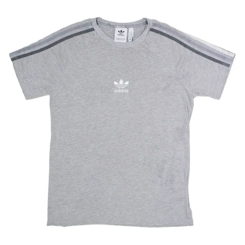 ADIDAS ORIGINALS Mens T-Shirt Grey Crew Neck S