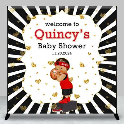 Welcome Love Diamond Custom Baby Shower Backdrop - Aperturee