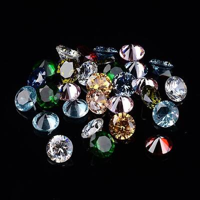 Diamond Shape Glass Rhinestone Cabochons