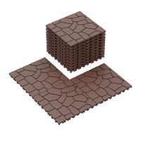 44 Pcs Interlocking Deck Tiles - Easy and Quick Installation, Easy to Install, Easy to Clean, Suitable for Porch, Poolside, O...