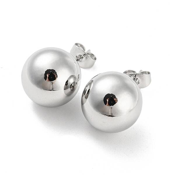 Brass Stud Earrings