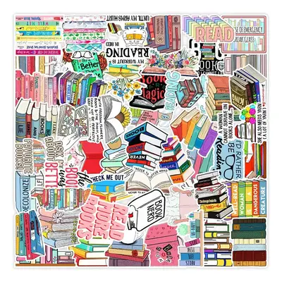 50pcs DIY Book Series Decorative Graffiti Sticker, Scrapbooking & Journal Making Material Paper, PVC Waterproof DIY Decorativ...